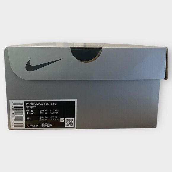 Nike Phantom GX II 2 Elite FG Black Cleats FJ2559-001 Mens size 7.5 / Womens 9 main image 10